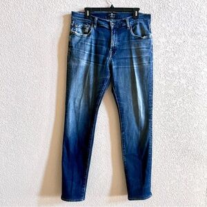 7 For All Mankind Lux Sport Adrien Jeans Men's 32 Dark Blue Straight Leg